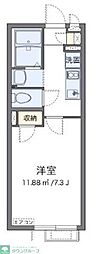 クレイノコルノ 1Kの間取図画像