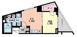 エスティメゾン哲学堂 1DKの間取図画像