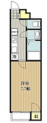 クレイノソルジェンテ 1Kの間取図画像