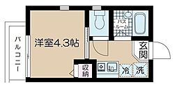 フェリーチェ上井草 1Kの間取図画像