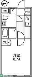 アルティザ新宿落合ソノリテ 1Kの間取図画像