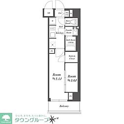 杉並区荻窪2丁目マンション 2Kの間取図画像