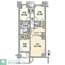 プラウド桜台 3LDKの間取図画像