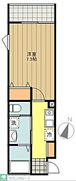 西東京市保谷町6丁目アパート 1Kの間取図画像