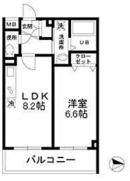 トレフレッチェ 1LDKの間取図画像