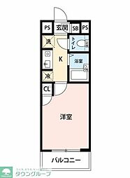 スカイコート新宿落合6 1Kの間取図画像