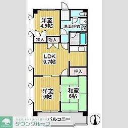 ラ・トールシノダ 3DKの間取図画像