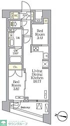 NOGATA RESIDENCE 2LDKの間取図画像