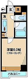 ルーブル都立家政弐番館 1Kの間取図画像