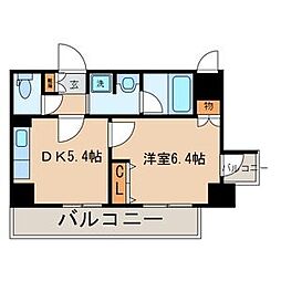 マルシャンドリタジマ 1DKの間取図画像