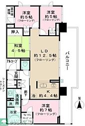 西武新宿線 東伏見駅 徒歩10分の賃貸マンション 3階4LDKの間取り