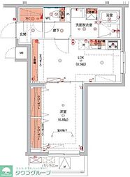 西武新宿線 下井草駅 徒歩5分の賃貸マンション 3階1LDKの間取り