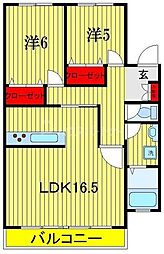 JR総武線 本八幡駅 バス15分 貝塚入口下車 徒歩1分の賃貸アパート 1階2LDKの間取り