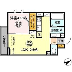 東京メトロ東西線 南行徳駅 徒歩6分の賃貸マンション 3階1LDKの間取り