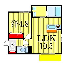 間取図画像 1LDK