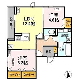 間取図画像 2LDK