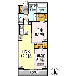 間取図画像 2LDK
