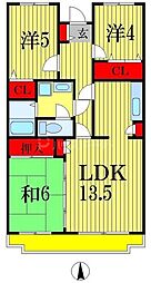 ベルウッド宮久保 3LDKの間取図画像