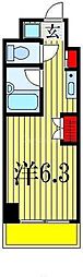 カスタリア西船橋 ワンルームの間取図画像