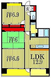 Soleilhana 3LDKの間取図画像