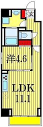 IWA3 1LDKの間取図画像