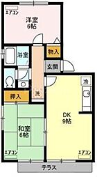 フラット松飛台B 1階/-