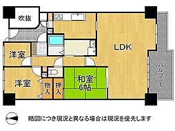 メゾンドール堺 3LDKの間取図画像