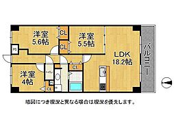 ファミール堺パート2 3LDKの間取図画像