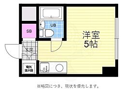 リヴァージュ広瀬北村田ビル ワンルームの間取図画像