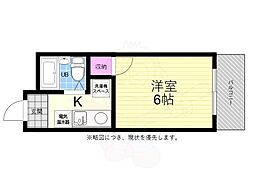 広島高速交通アストラムライン 白島駅 徒歩12分の賃貸マンション 5階1Kの間取り
