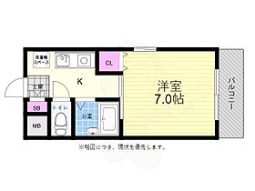 広島県広島市中区弥生町3番19号（賃貸マンション1K・4階・21.00㎡） その2