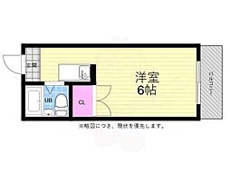三協ビル 4階ワンルームの間取り