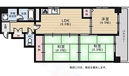シャルム神田 4階3DKの間取り
