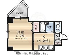 舟入かわばたビル 1Kの間取図画像
