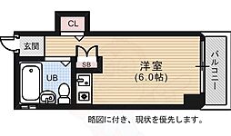 Kハウス ワンルームの間取図画像