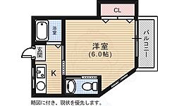 千田ビル 1Kの間取図画像
