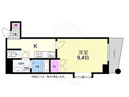 フォルム幟町 1Kの間取図画像