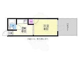 第5光ビル 1DKの間取図画像