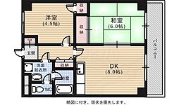 第三好木ビル 2DKの間取図画像