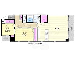 ハウスバーンフリート 2LDKの間取図画像