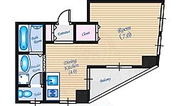 番匠ビル 1DKの間取図画像