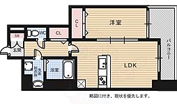 プレサンス広島中央 1LDKの間取図画像