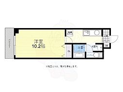 ベルパッソ牛田 1Kの間取図画像