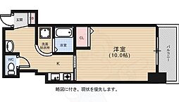 第2オーシャンハイツ 1Kの間取図画像