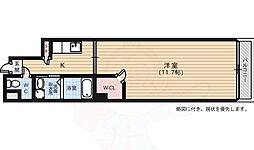 PisoSiesta 1Kの間取図画像