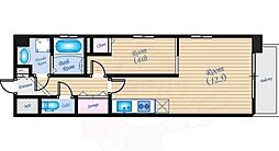 B-ONE 1LDKの間取図画像