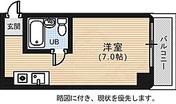 田川ビル ワンルームの間取図画像