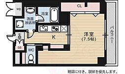 CASAEN2 1Kの間取図画像