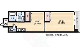 房尾本店横川橋ビル 1LDKの間取図画像