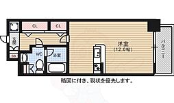 JR新白島駅前東亜ビル ワンルームの間取図画像